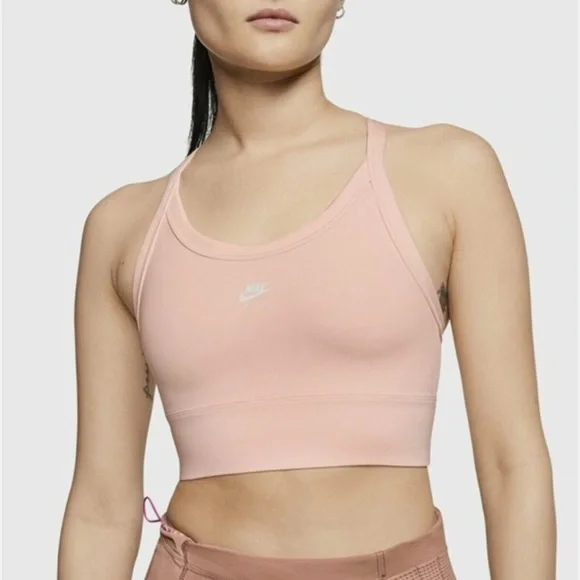 Nike Air Women's Peach Sports Bra - Picture 2 of 8